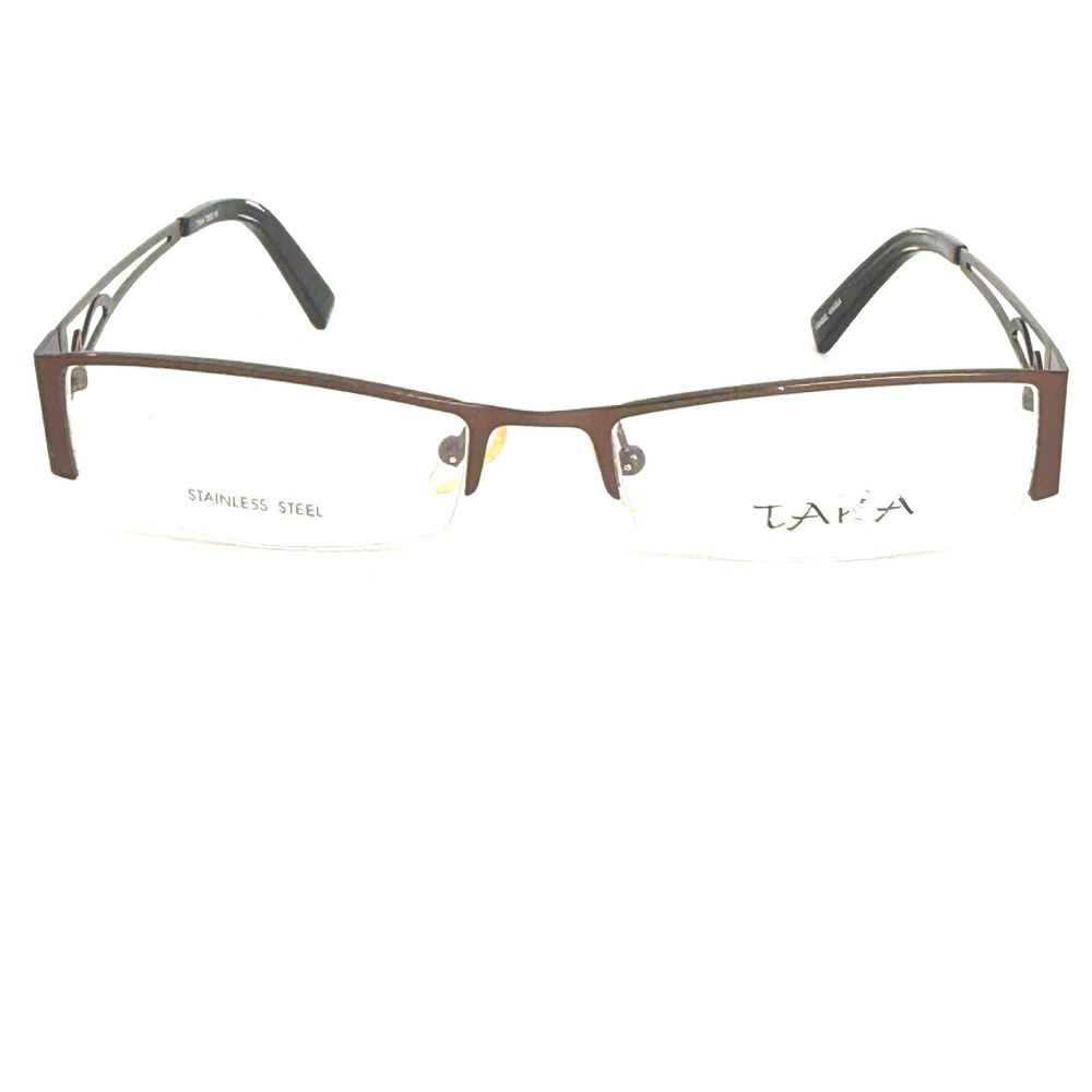 TAKA T2622 Matt Brown Stainless Steel Eyeglasses Frames 53/18/140 22832